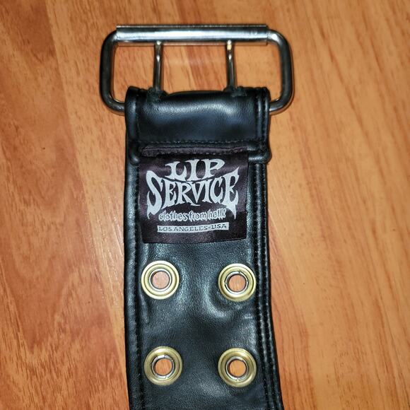 Vintage 1990 Vinyl HOT Motorcycle Chaps Women Sexy Fetish LGBTQ OS Adjusts Black - Picture 7 of 16